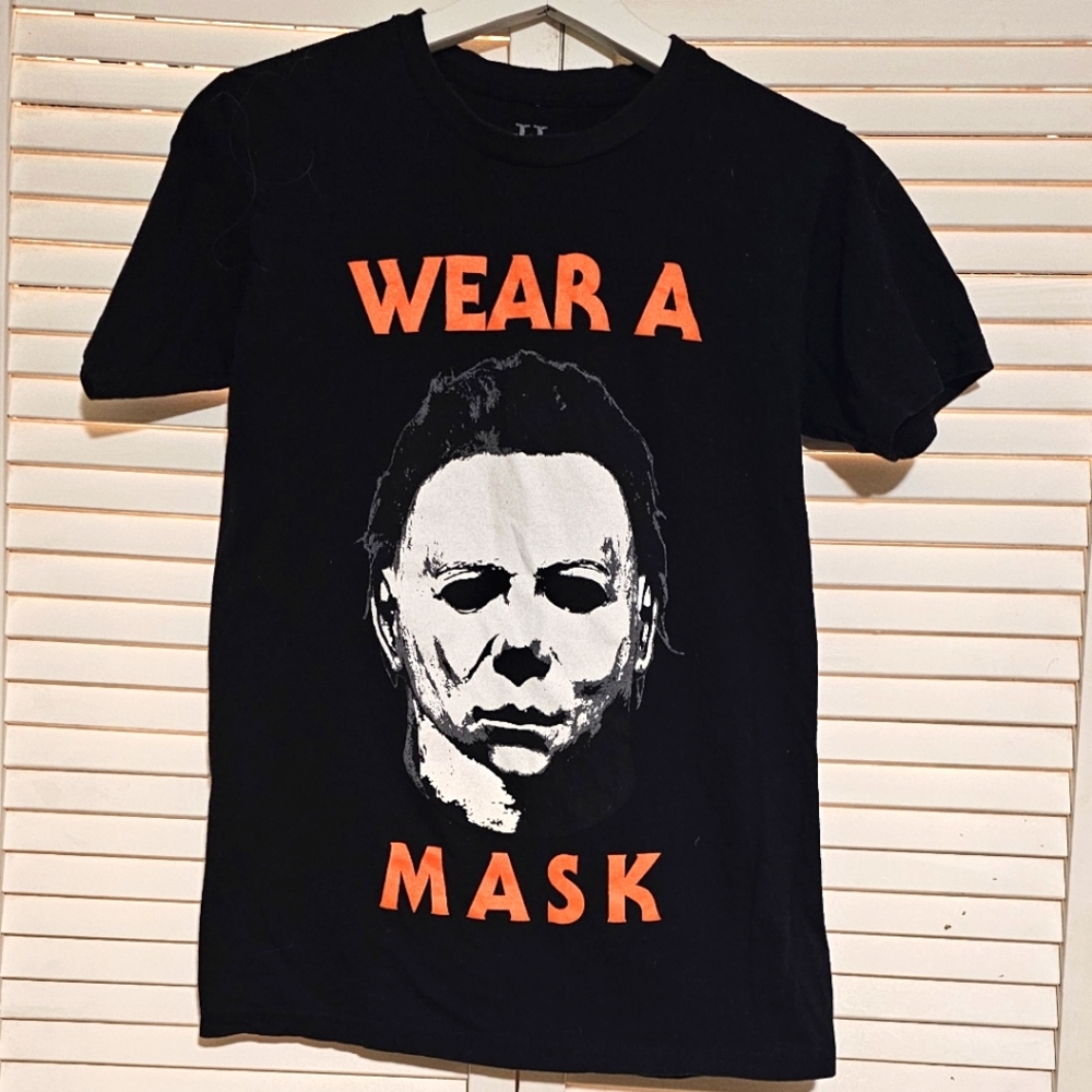 Halloween Wear a Mask 'Michael Meyers' T-Shirt by Rock Rebel Sz Small 

B17